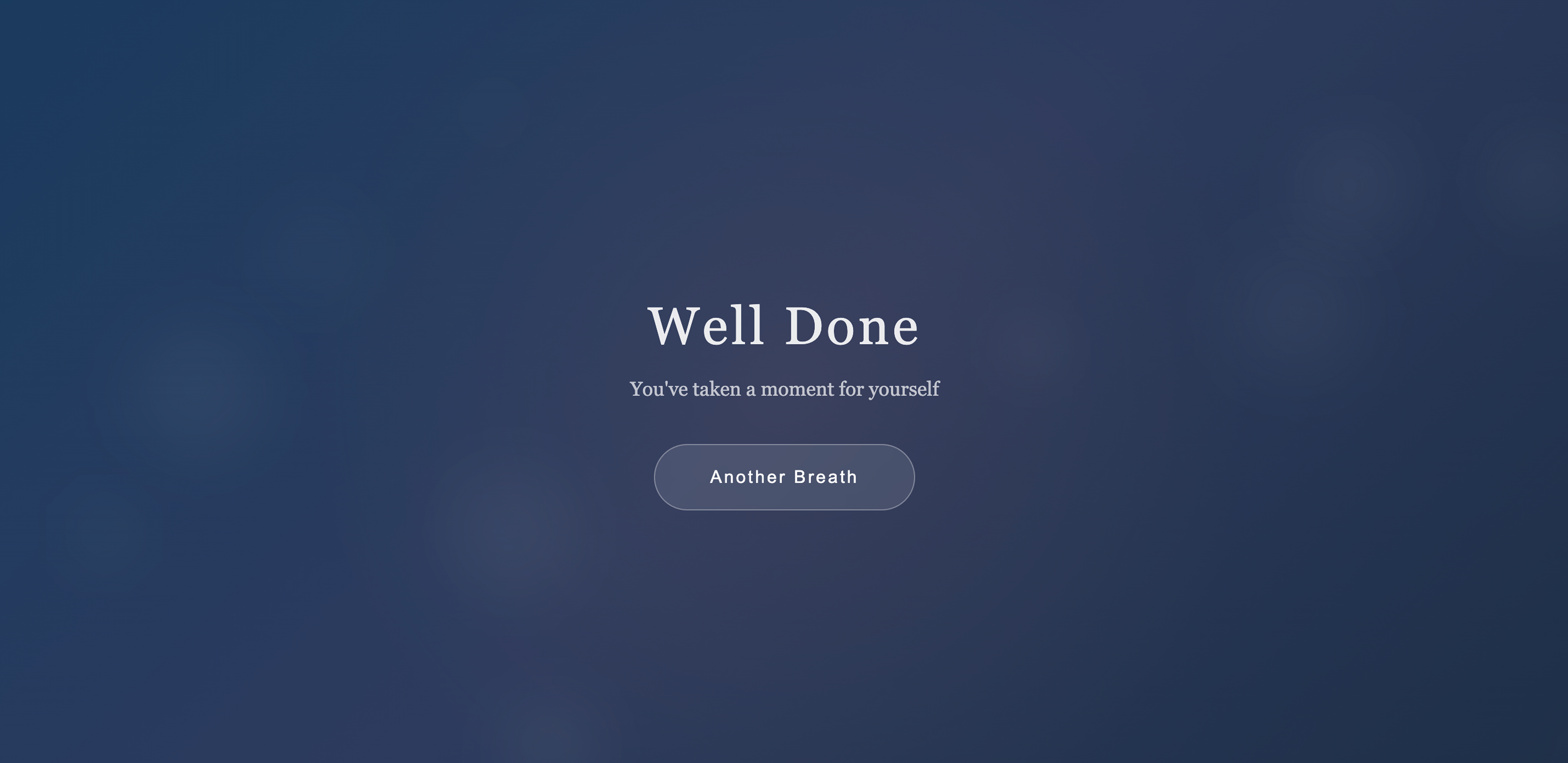 One Minute Reset detail